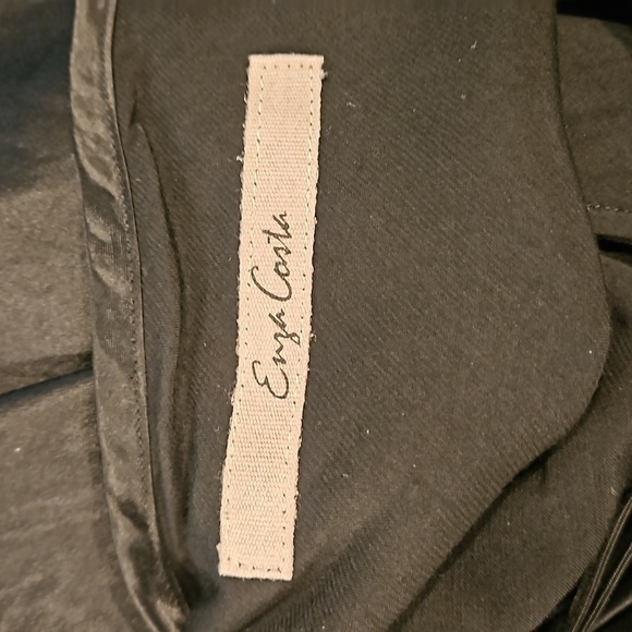 💕ENZA COSTA💕 Bias Slip Dress ~ Black Satin Midi Length Size 3 = Large NWOT - Picture 13 of 16